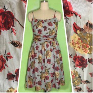 NWT Anna Sui Anthropologie Silk Floral Dress Sz 10 Modcloth **Please Read**